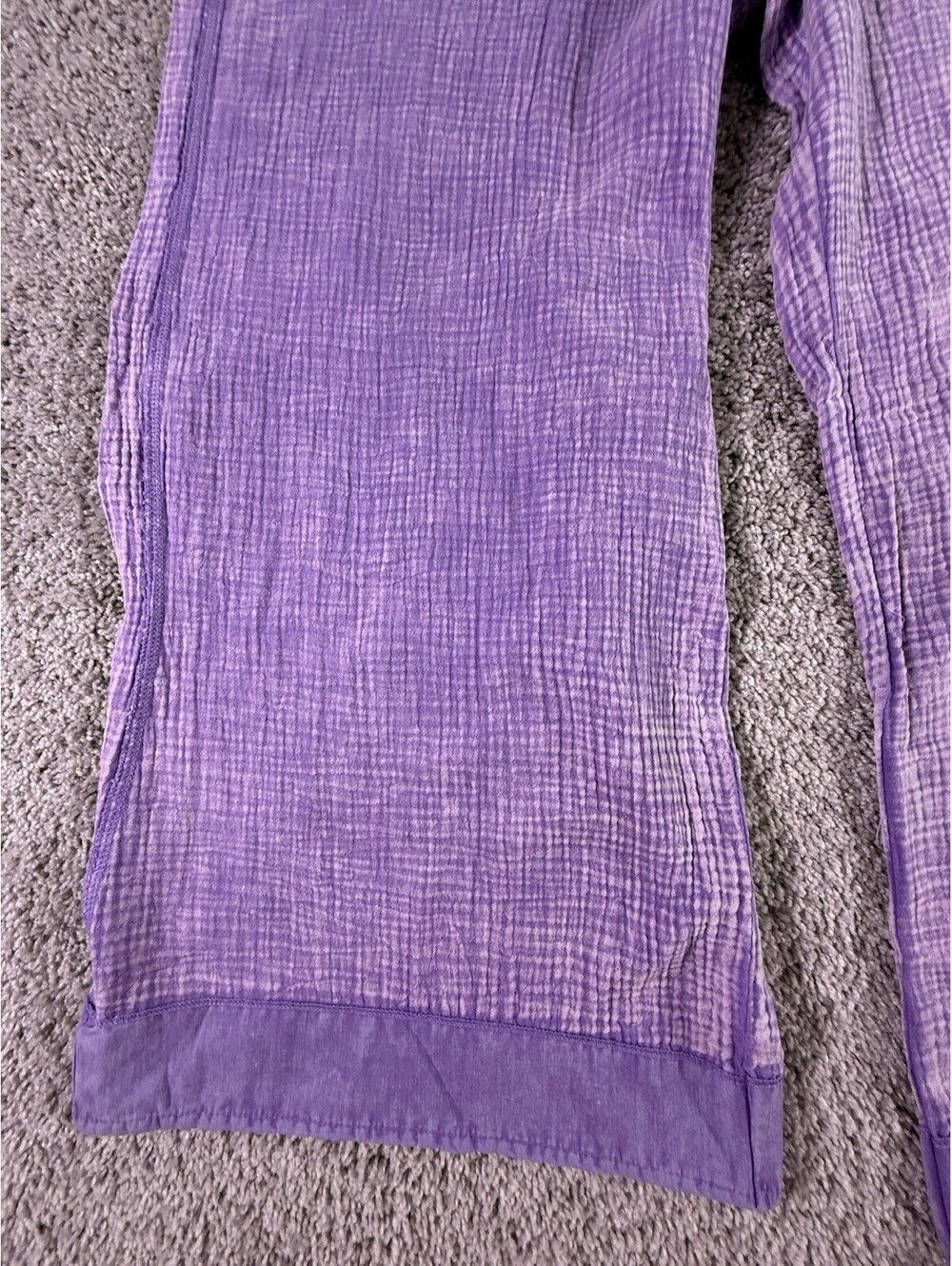 NWOT Zenana Jumpsuit Cotton Purple Size Medium Cropped - Picture 6 of 10